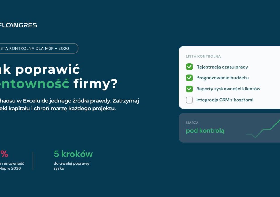 Jak poprawić rentowność firmy? Praktyczna lista kontrolna dla sektora MŚP w 2026 roku