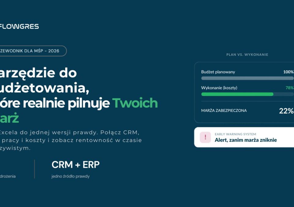 Narzędzie do budżetowania projektów: Jak wybrać system, który realnie pilnuje Twoich marż?