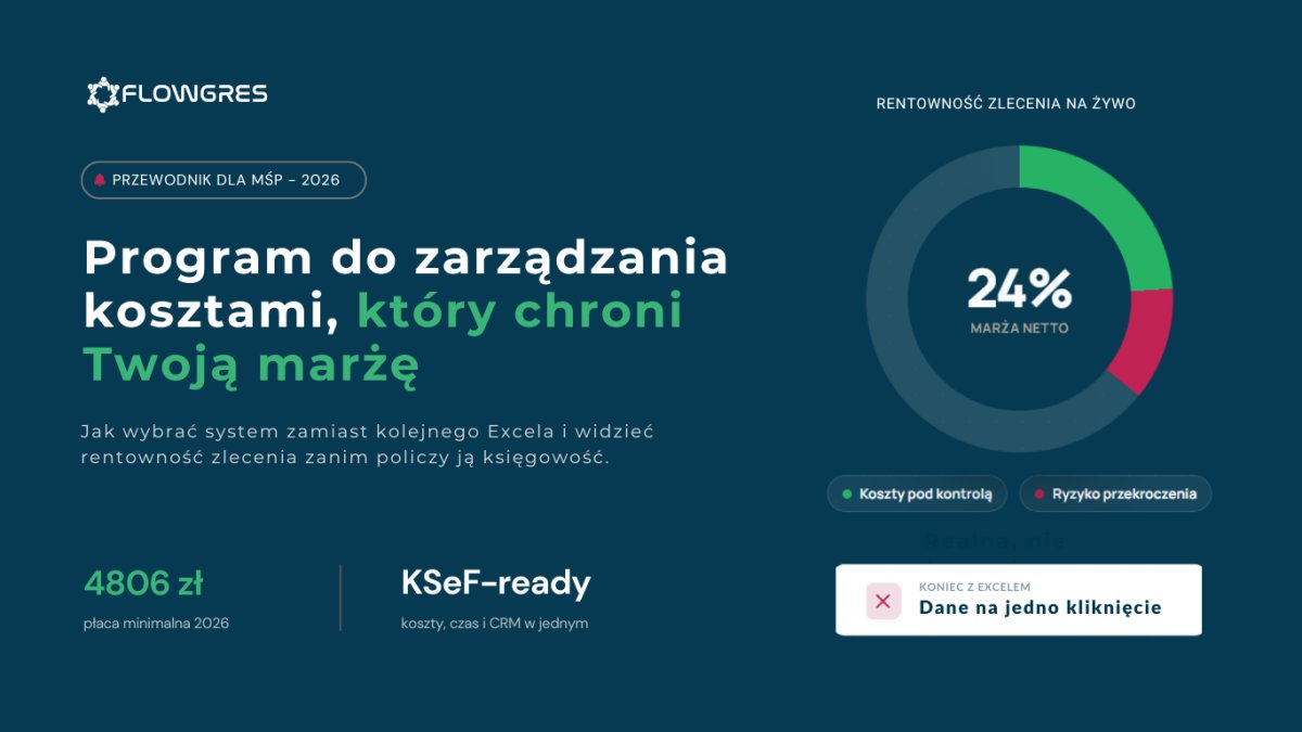 Program do zarządzania kosztami: Jak wybrać system, który realnie chroni marżę Twojej firmy?