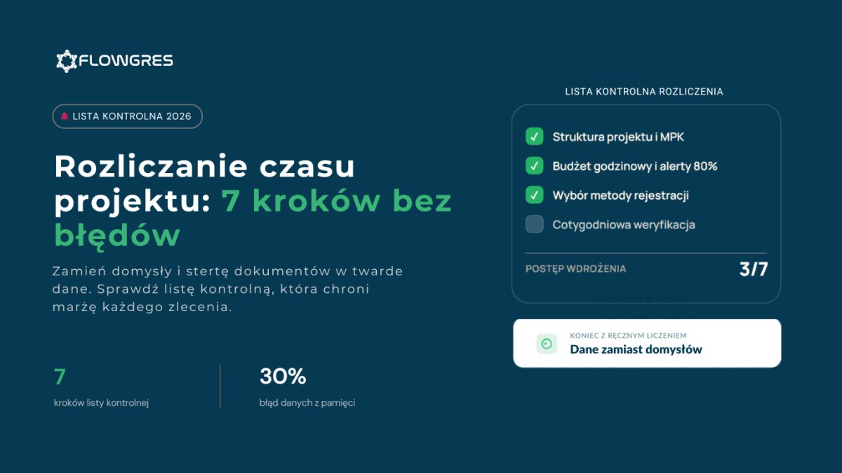 Rozliczanie czasu projektu: Lista kontrolna 2026