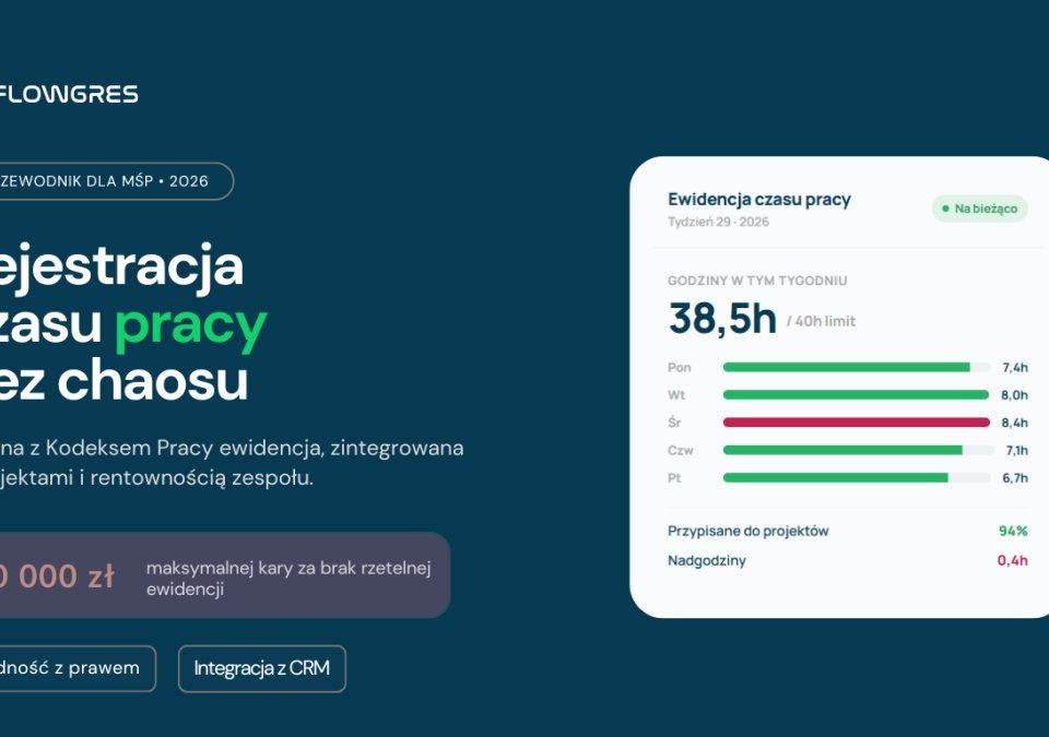 Rejestracja czasu pracy: Kompletny przewodnik po ewidencji i efektywności w 2026 roku